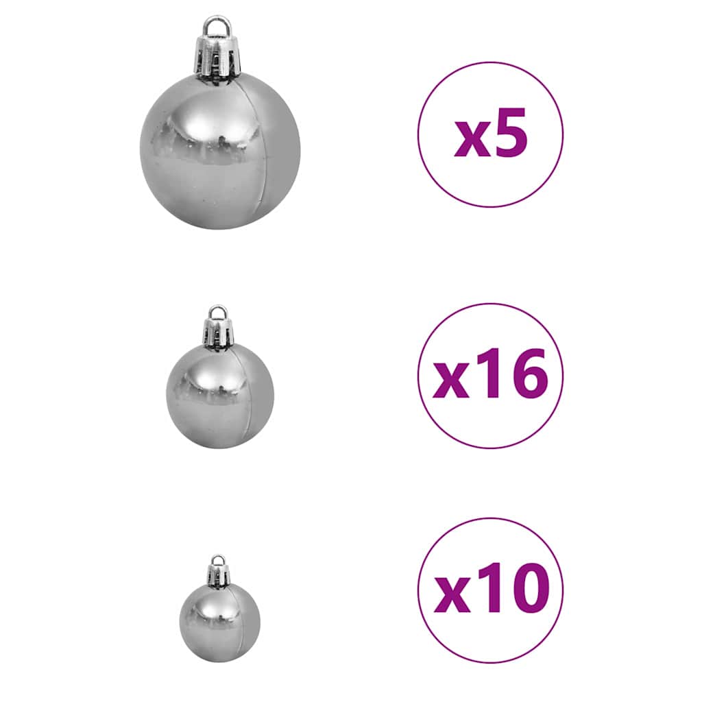 Artificial Slim Christmas Tree with 300 LEDs Green 70.87 in