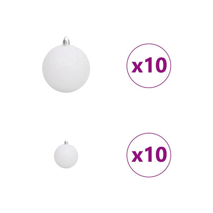 Artificial Slim Christmas Tree with 300 LEDs Green 70.87 in