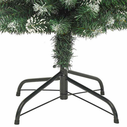 Artificial Slim Christmas Tree Green and White 180 cm