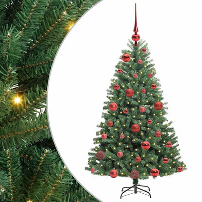 Artificial Hinged Christmas Tree Green 120 cm PVC and Metal