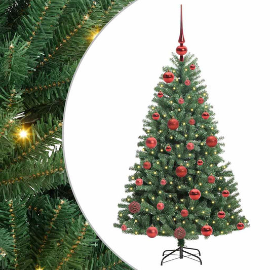 Artificial Hinged Christmas Tree Green 120 cm PVC and Metal