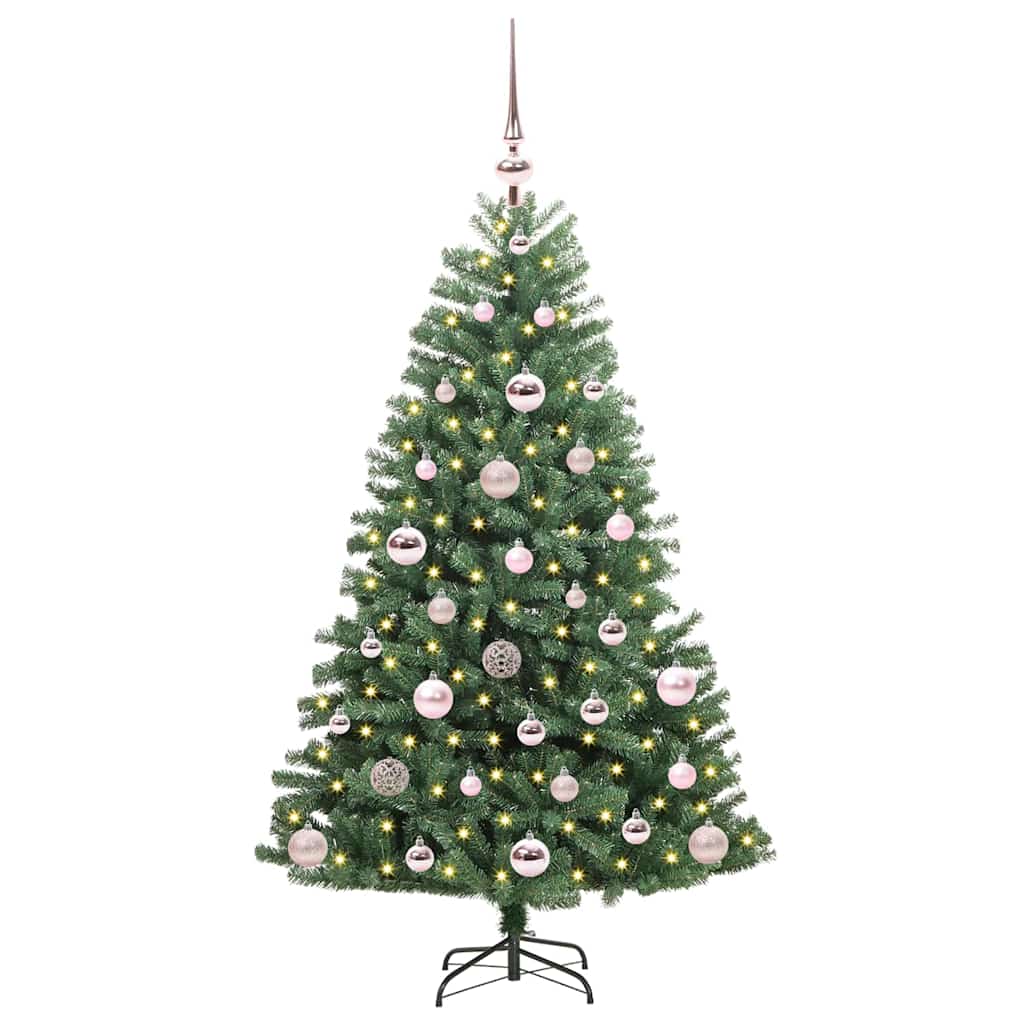 Artificial Hinged Christmas Tree Green 120 cm PVC and Metal