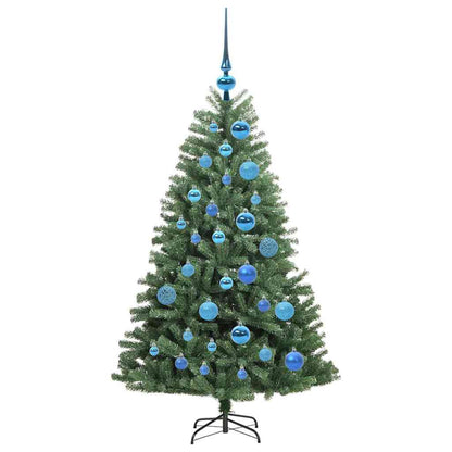 Artificial Hinged Christmas Tree Green 120 cm PVC and Metal