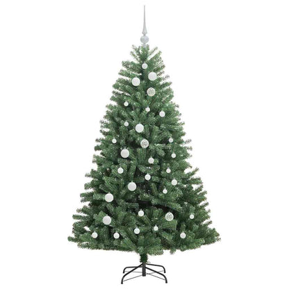 Artificial Hinged Christmas Tree Green 150 cm PVC and Metal
