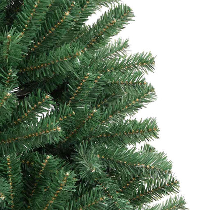 Artificial Hinged Christmas Tree Green 210 cm PVC and Metal