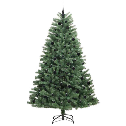 Artificial Hinged Christmas Tree Green 240 cm PVC and Metal