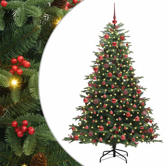 Artificial Christmas Tree with 300 LEDs with Stand Green 180 cm