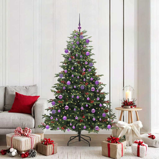 Artificial Christmas Tree with 300 LEDs with Stand Green 180 cm