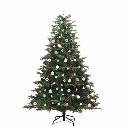 Artificial Christmas Tree with 300 LEDs with Stand Green 210 cm