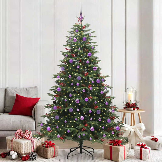Artificial Christmas Tree with 300 LEDs Green 210 cm