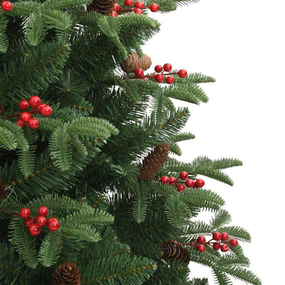 Artificial Christmas Tree with 300 LEDs with Stand Green 240 cm