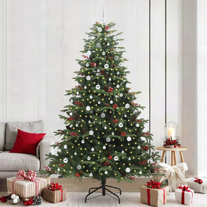 Artificial Christmas Tree with 300 LEDs with Stand Green 240 cm
