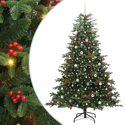 Artificial Christmas Tree with 300 LEDs with Stand Green 240 cm