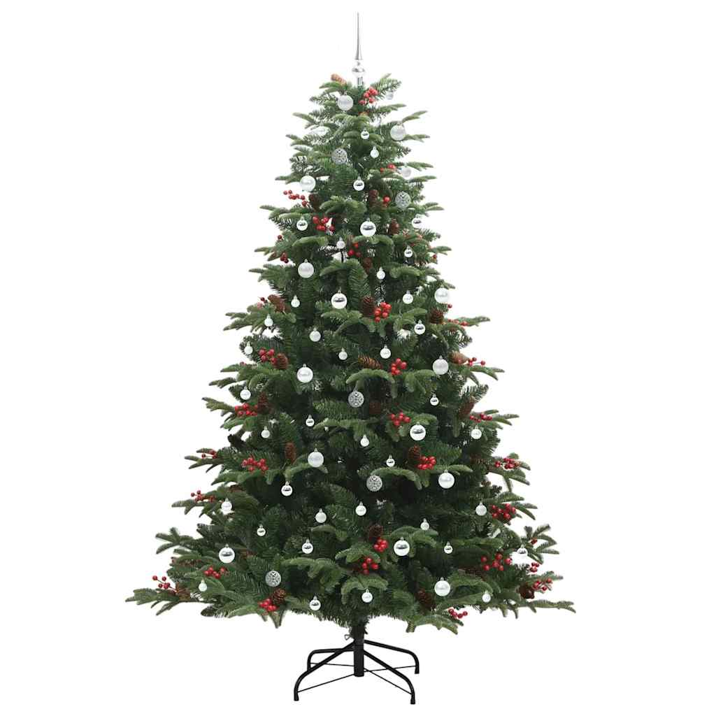 Artificial Christmas Tree with 300 LEDs with Stand Green 240 cm