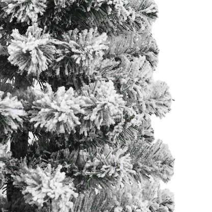 Artificial Hinged Christmas Tree Green and White 150 cm
