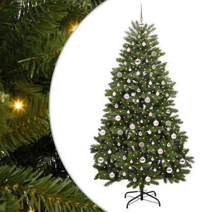 Artificial Christmas Tree Green 210 cm PVC and Metal