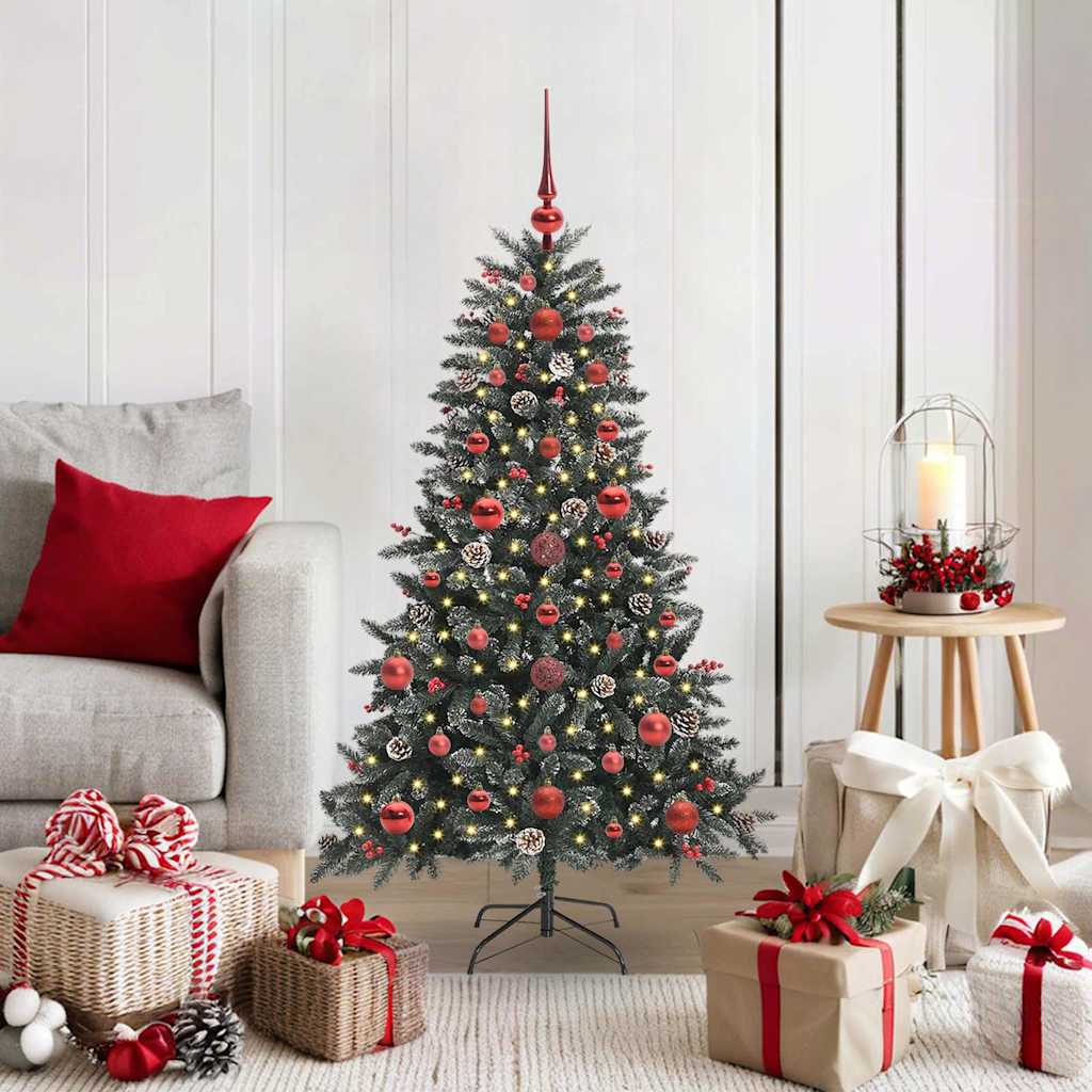Artificial Christmas Tree with 150 LEDs with Stand Green 120 cm