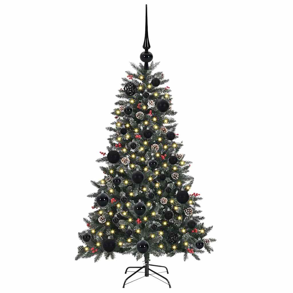 Artificial Christmas Tree with 150 LEDs with Stand Green 120 cm