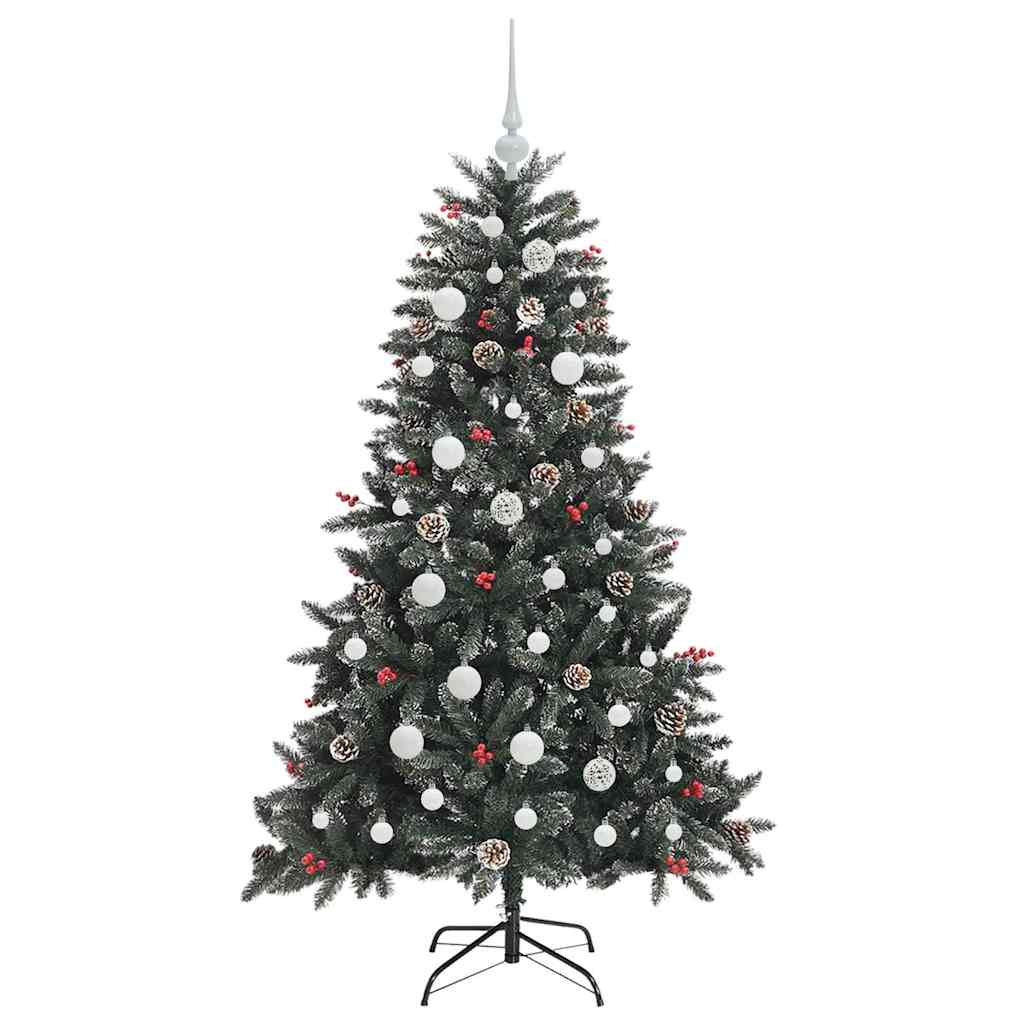 Artificial Christmas Tree with 150 LEDs with Stand Green 120 cm