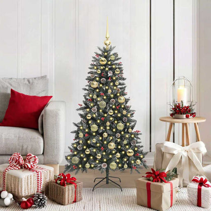 Artificial Christmas Tree with 150 LEDs with Stand Green 120 cm
