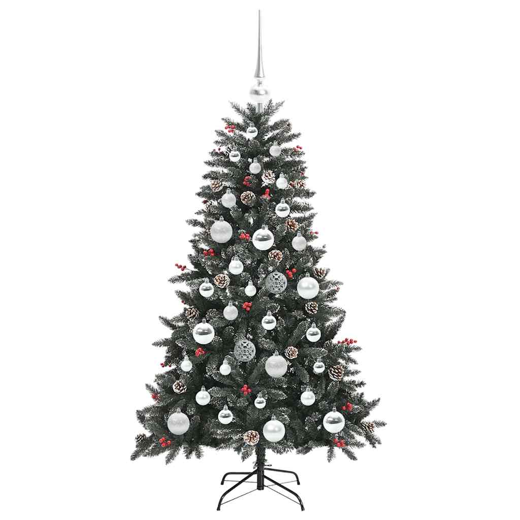 Artificial Christmas Tree with 150 LEDs with Stand Green 120 cm