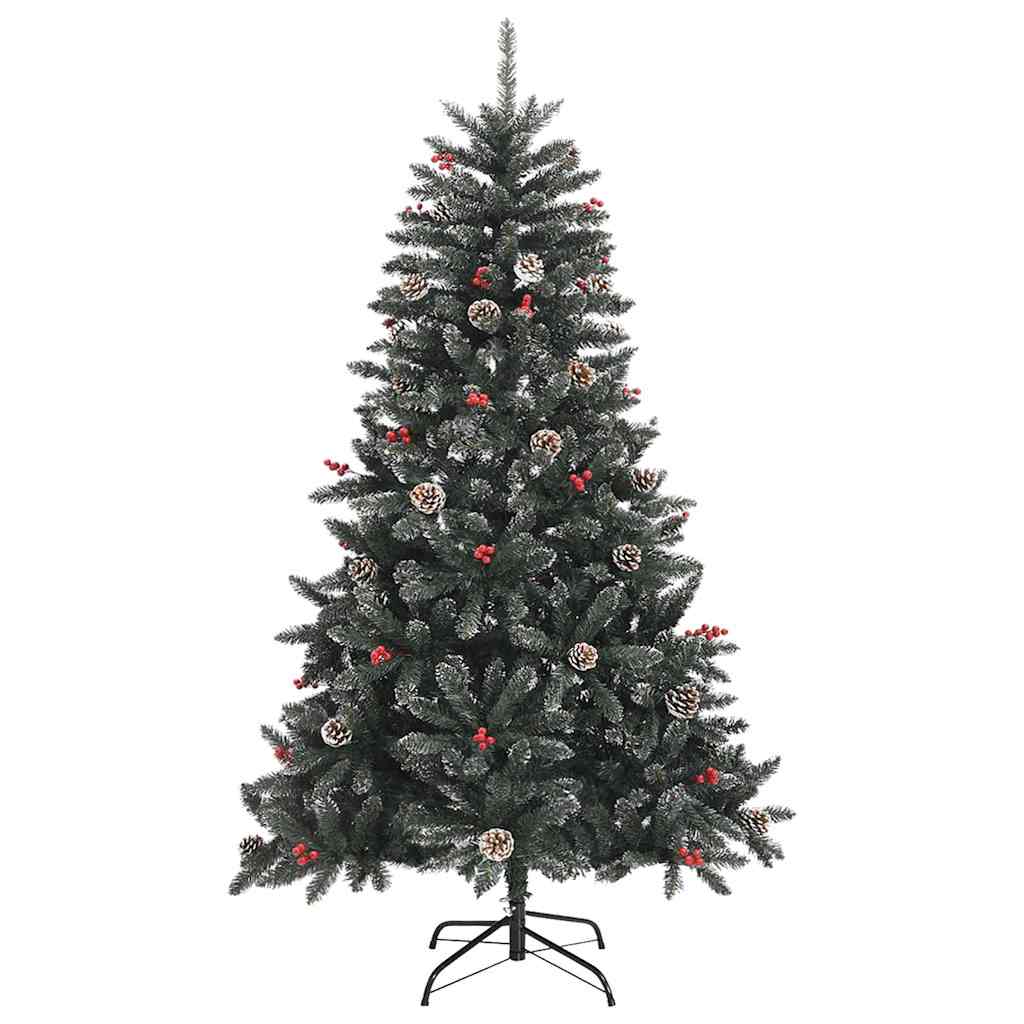 Artificial Christmas Tree with 150 LEDs with Stand Green 120 cm