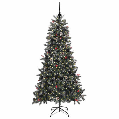 Artificial Christmas Tree with 300 LEDs with Stand Green 210 cm
