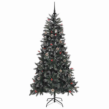 Artificial Christmas Tree with 300 LEDs with Stand Green 210 cm