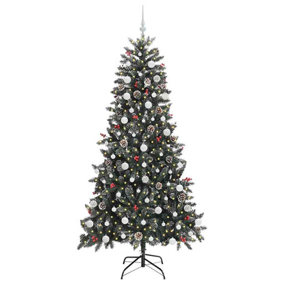 Artificial Christmas Tree with 300 LEDs with Stand Green 210 cm