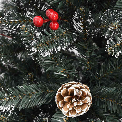 Artificial Christmas Tree with 300 LEDs with Stand Green 210 cm