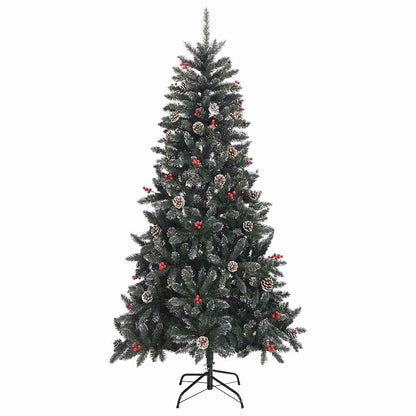 Artificial Christmas Tree with 300 LEDs with Stand Green 210 cm