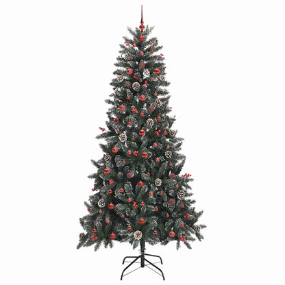 Artificial Christmas Tree with 300 LEDs with Stand Green 240 cm