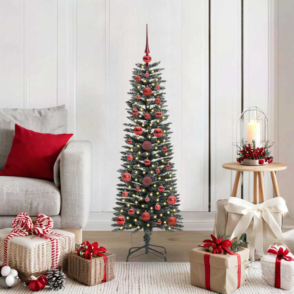 Artificial Christmas Tree with 150 LEDs with Stand Green 120 cm