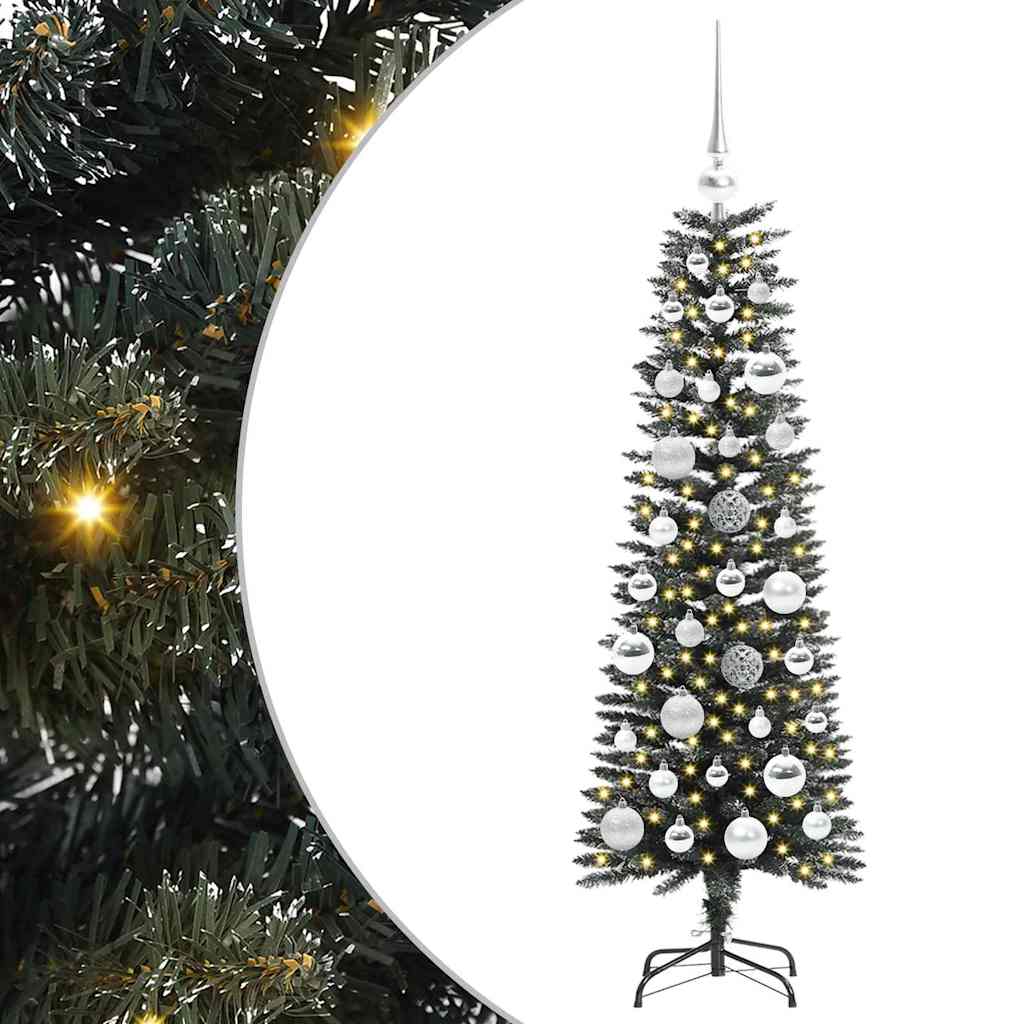 Artificial Christmas Tree with 150 LEDs with Stand Green 120 cm