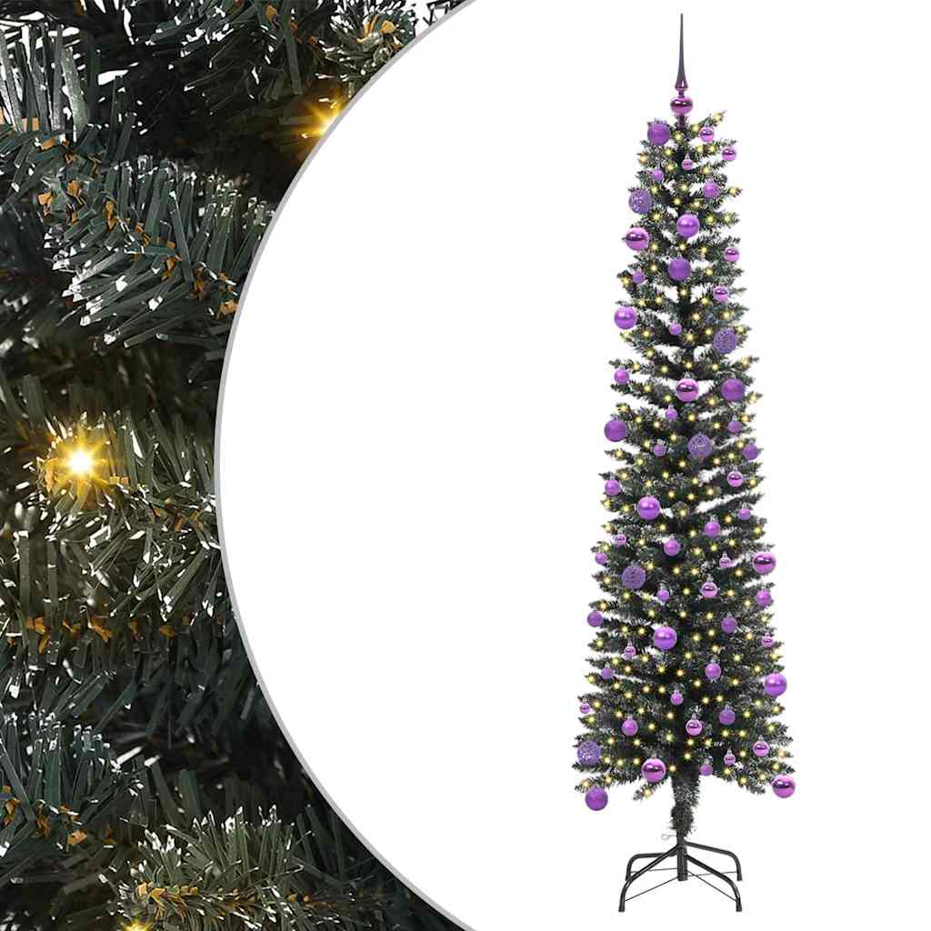 Artificial Christmas Tree with 300 LEDs with Stand Green 180 cm