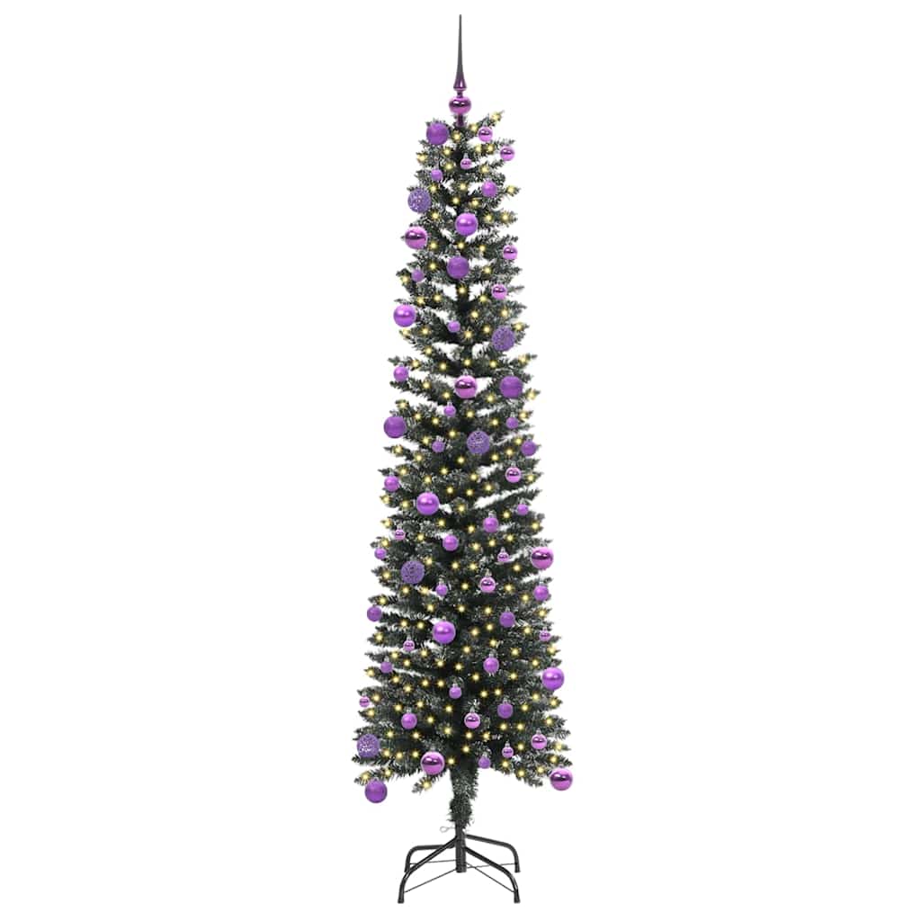 Artificial Christmas Tree with 300 LEDs with Stand Green 180 cm