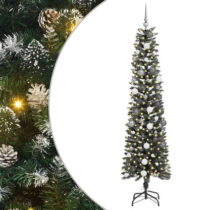 Artificial Christmas Tree with 300 LEDs with Stand Green 210 cm