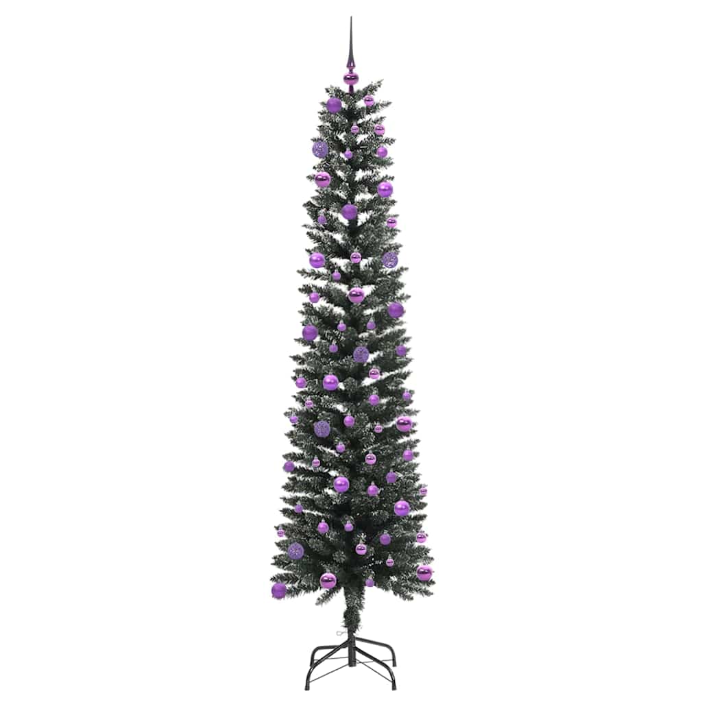 Artificial Christmas Tree with 300 LEDs with Stand Green 210 cm