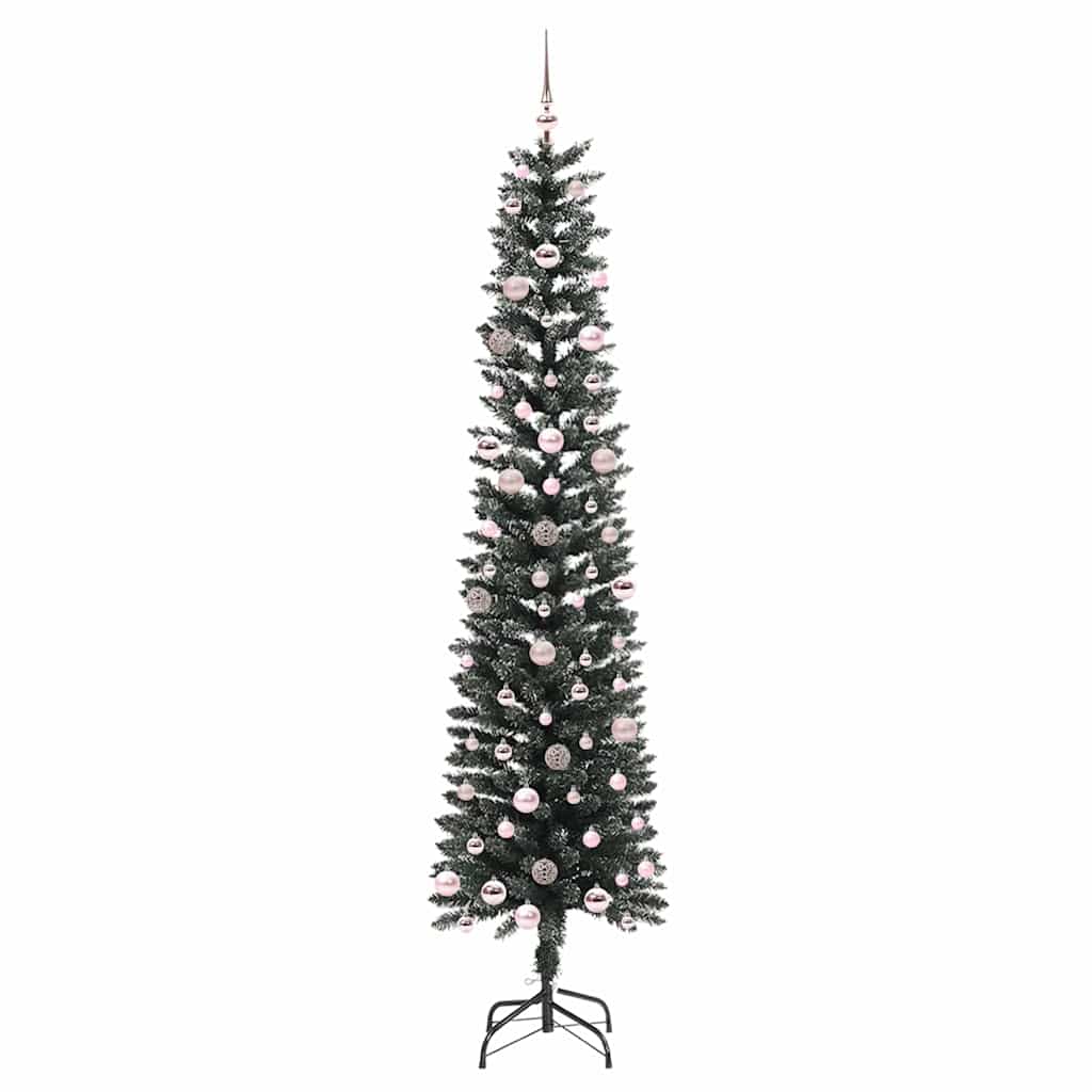 Artificial Christmas Tree with 300 LEDs with Stand Green 240 cm