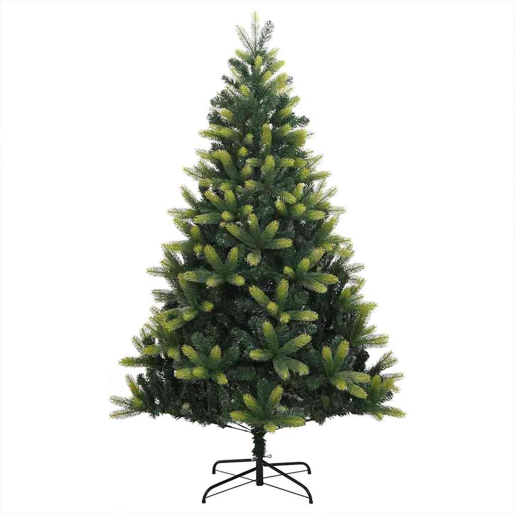 Artificial Hinged Christmas Tree 150 LEDs Green 150 cm