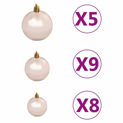 Artificial Pre-lit Christmas Tree with Ball Set Green 120 cm