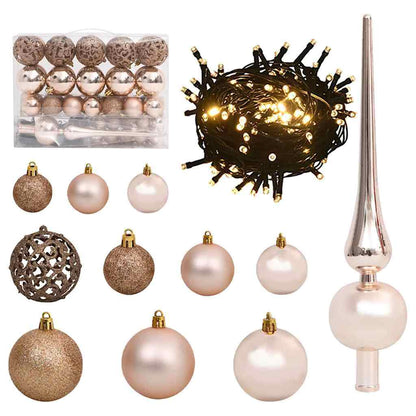 Artificial Pre-lit Christmas Tree with Ball Set Green 120 cm