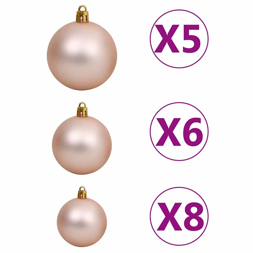 Artificial Pre-lit Christmas Tree with Ball Set Green 120 cm