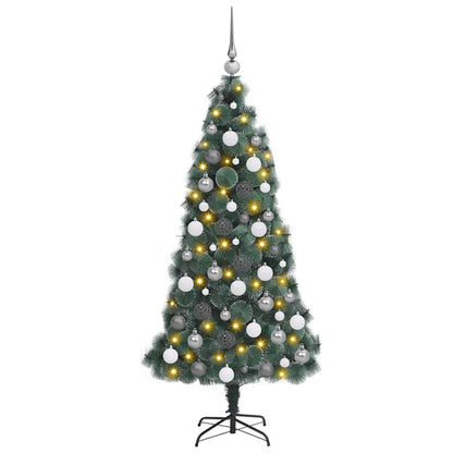 Artificial Pre-lit Christmas Tree with Ball Set Green 120 cm