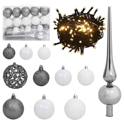 Artificial Pre-lit Christmas Tree with Ball Set Green 120 cm