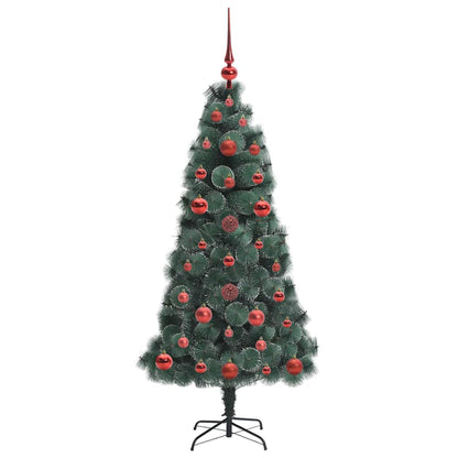 Artificial Pre-lit Christmas Tree with Ball Set Green 120 cm