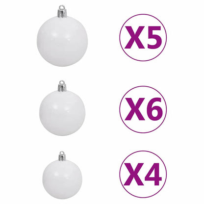 Artificial Pre-lit Christmas Tree with Ball Set Green 150 cm