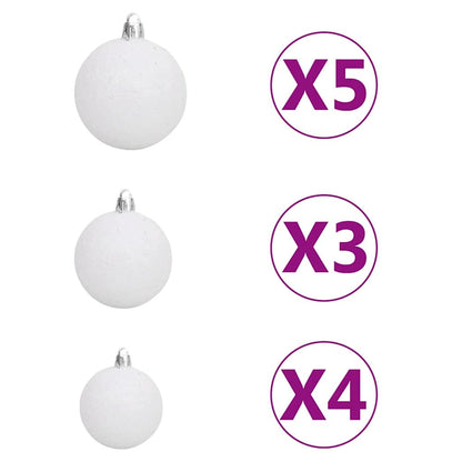 Artificial Pre-lit Christmas Tree with Ball Set Green 150 cm
