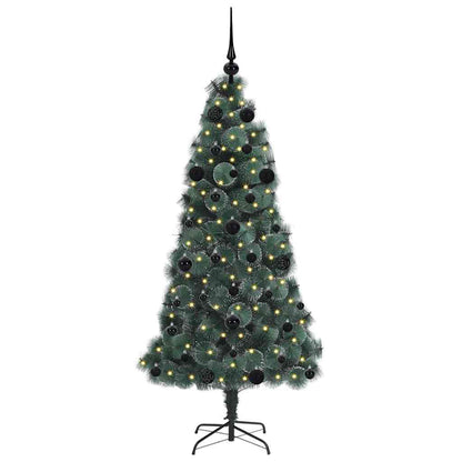 Artificial Pre-lit Christmas Tree with Ball Set Green 150 cm