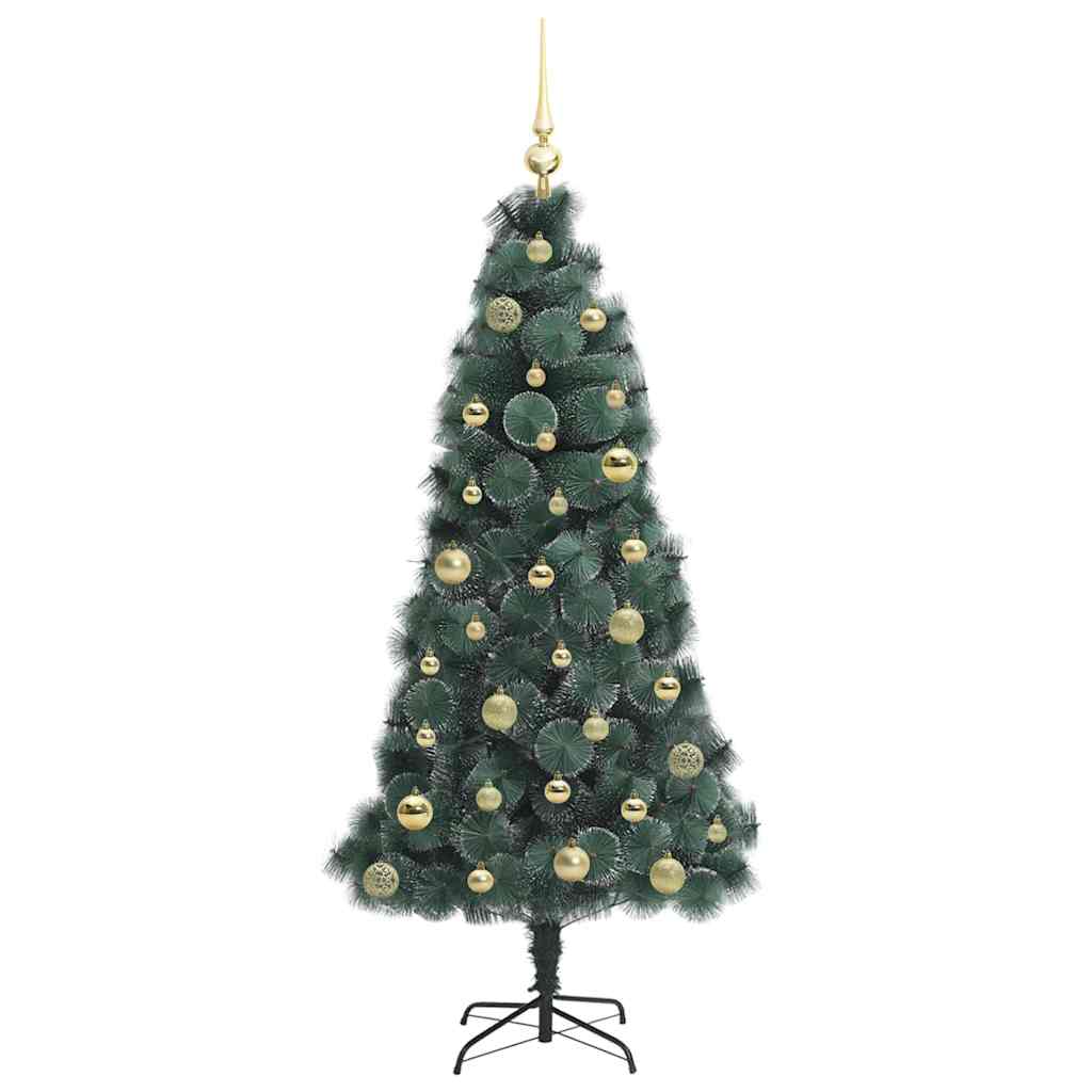 Artificial Pre-lit Christmas Tree with Ball Set Green 150 cm